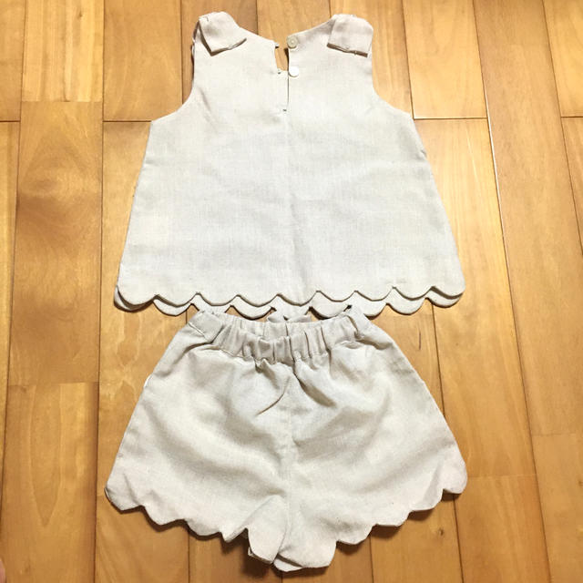 petit main(プティマイン)のpetit main 上下セットアップ　90 キッズ/ベビー/マタニティのキッズ服女の子用(90cm~)(Tシャツ/カットソー)の商品写真