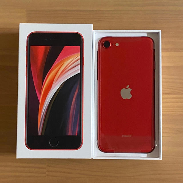 ★新品未使用 iPhoneSE 64GB レッド SIMロック解除済★ 1