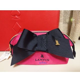 ランバンオンブルー(LANVIN en Bleu)の新品タグ付きランバンオンブルーコスメポーチ(ポーチ)