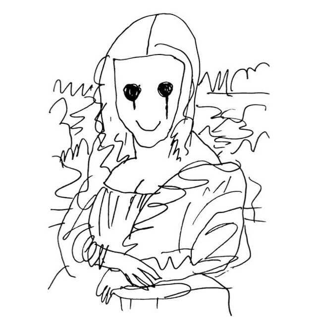 Coffee Break Drawing of Mona Lisa_P 定価以下