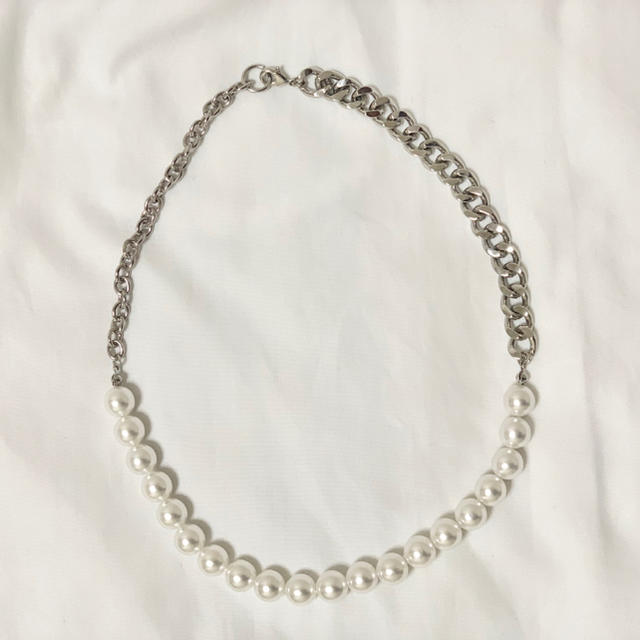 JOHN LAWRENCE SULLIVAN(ジョンローレンスサリバン)のchain pearl necklace だいき様専用　25日まで メンズのアクセサリー(ネックレス)の商品写真