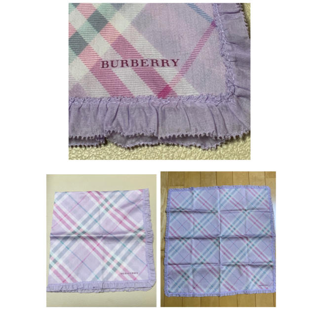 BURBERRY(バーバリー)のバーバリーハンカチ　2枚セット　サイズ共に50㎝×50㎝ レディースのファッション小物(ハンカチ)の商品写真