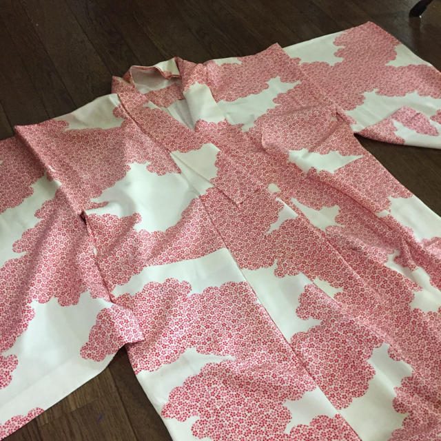 桜模様 単 アンティーク着物 ♡ レディースの水着/浴衣(着物)の商品写真