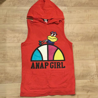 アナップ(ANAP)のANAP girlフード付きタンクトップXS(Tシャツ/カットソー)