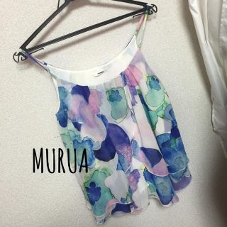 ムルーア(MURUA)のムルーア 花柄キャミソール(キャミソール)