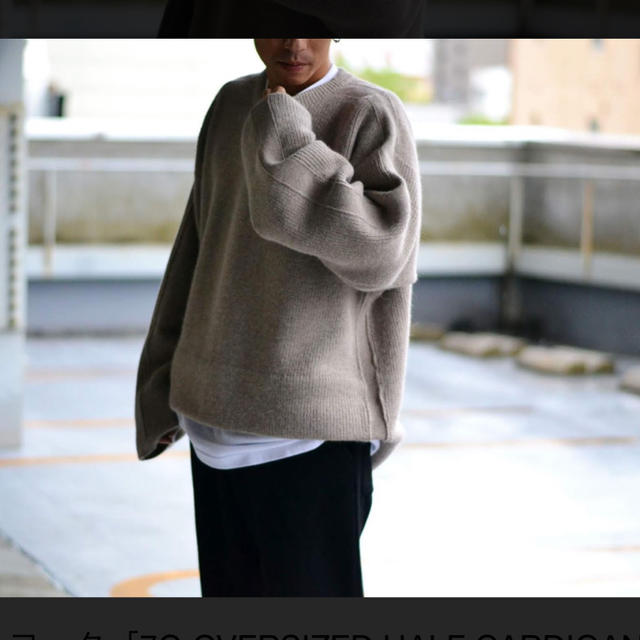 SUNSEA(サンシー)のyoke 19aw 7G OVERSIZED HALF CARDIGAN メンズのトップス(ニット/セーター)の商品写真