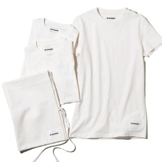ジルサンダー(JIL SANDER)のJIL SANDER ジルサンダー パックTシャツ　１枚ホワイト(Tシャツ(半袖/袖なし))