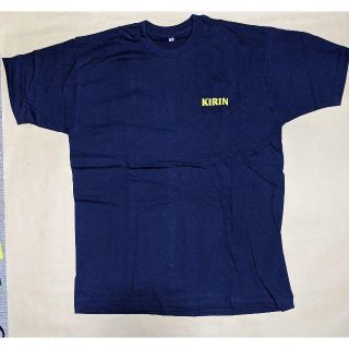 キリン(キリン)のキリン：ＫＩＲＩＮ　ロゴＴシャツ　ネイビーブルー　サイズＬ 未使用自宅保管品(Tシャツ/カットソー(半袖/袖なし))