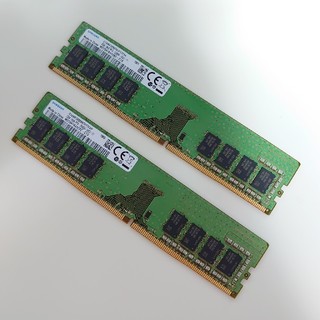サムスン(SAMSUNG)のDDR4 メモリ 8gb×2本 合計16GB(PCパーツ)