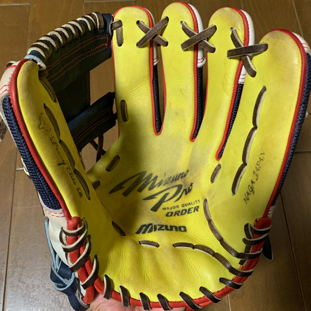 MIZUNO(ミズノ)の波賀　ミズノプロ  オーダーグローブ　軟式 スポーツ/アウトドアの野球(グローブ)の商品写真