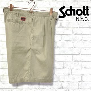 ショット(schott)のSchott ショット 2タック コットンハーフパンツ チノ W30(ショートパンツ)