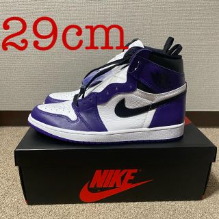 ナイキ(NIKE)のAIR JORDAN 1 RETORO HIGH OG 紫 29cm(スニーカー)