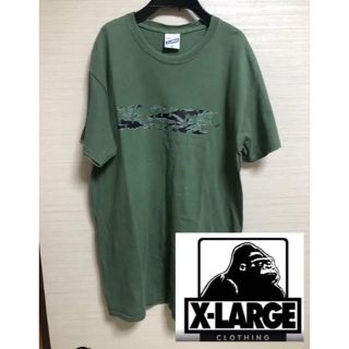 エクストララージ(XLARGE)の値下げ中　大特価‼︎XLARGE Tシャツ　カーキ色(Tシャツ/カットソー(半袖/袖なし))