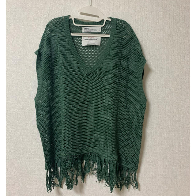 【DAIRIKU】20SS pullover fringe net knit