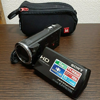 ソニー(SONY)の【SONY】デジタルビデオカメラ（HDR-CX390）ブラック(ビデオカメラ)