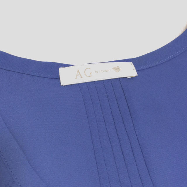 AG by aquagirl(エージーバイアクアガール)のAG＊ブルーのブラウス レディースのトップス(シャツ/ブラウス(半袖/袖なし))の商品写真