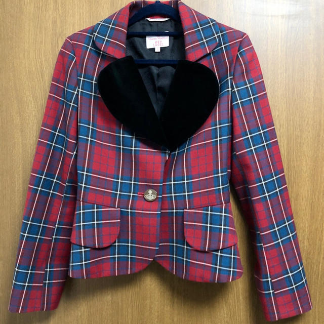 Vivienne westwood ラブジャケット セットアップ 赤チェック | フリマアプリ ラクマ