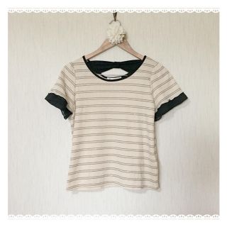 マジェスティックレゴン(MAJESTIC LEGON)のリボンtops♡(Tシャツ(半袖/袖なし))