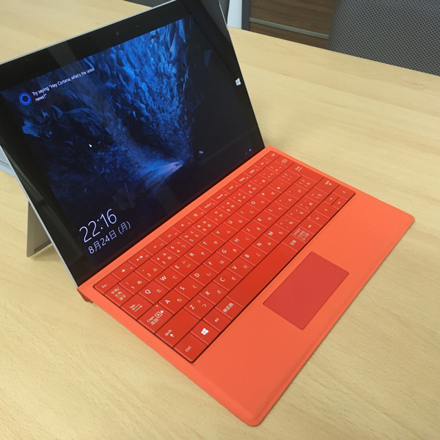 Surface3  RAM 4GB Office付きオレンジカバー