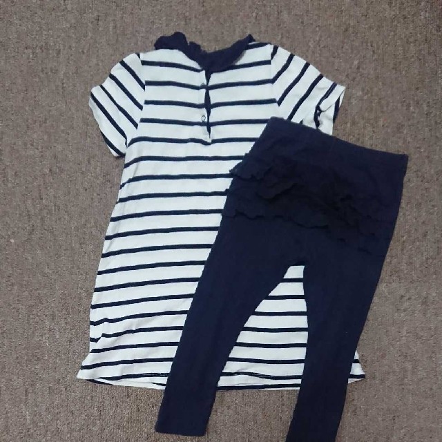 PETIT BATEAU(プチバトー)の【プチバトー】 マリニエールワンピース 86 キッズ/ベビー/マタニティのベビー服(~85cm)(ワンピース)の商品写真