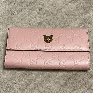 グッチ 猫 財布(レディース)（ピンク/桃色系）の通販 8点 | Gucciの ...