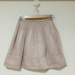 ミッシュマッシュ(MISCH MASCH)のダスティピンク  オーガンジースカート(ひざ丈スカート)