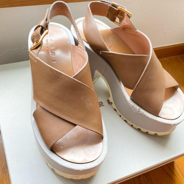 MARNI マルニ レザー厚底スポーツサンダルスポサン ホットセール 3220