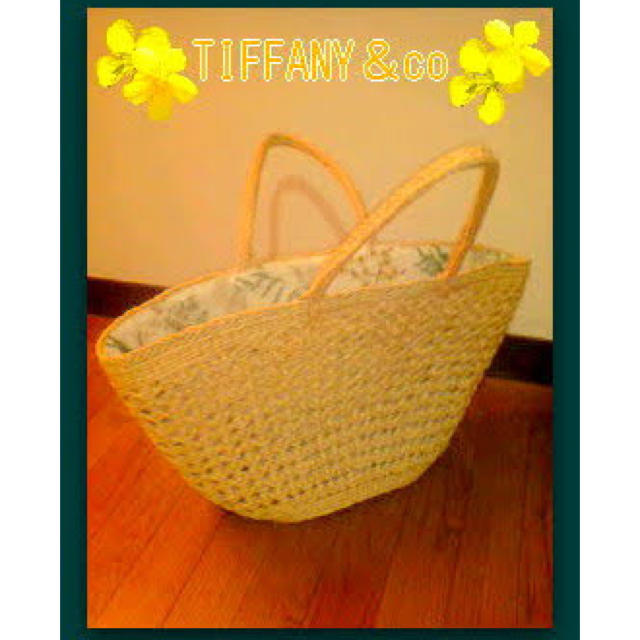 送料無料????Tiffany&Co.正規ティファニー籠バッグ夏かごBag大きめカゴ