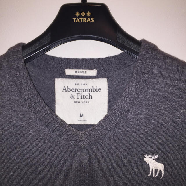 Abercrombie&Fitch(アバクロンビーアンドフィッチ)のぽん様専用 アバクロ Vネックセーター メンズのトップス(ニット/セーター)の商品写真
