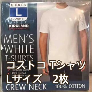 コストコ(コストコ)の新品　コストコ　カークランド　Tシャツ　白　Lサイズ(Tシャツ/カットソー(半袖/袖なし))