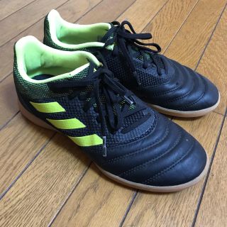 アディダス(adidas)のアディダス  フットサルシューズ 23.5cm コパ イエロー ブラック(シューズ)