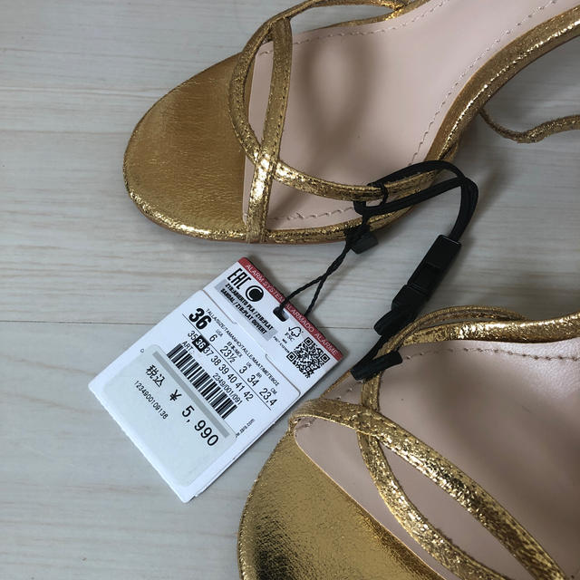 ZARA - ZARA サンダル ゴールド 36の通販 by Bareshop|ザラなら ZARA - ZARA サンダル ゴールド 36の通販 by Bareshop|ザラなら
