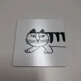 リサラーソン(Lisa Larson)のLisa Larson コースター ねこ にゃー 白(テーブル用品)