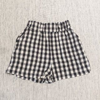 ザラキッズ(ZARA KIDS)の韓国子供服 チェックパンツ 短パン 100センチ　(パンツ/スパッツ)