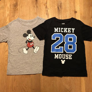 ユニクロ(UNIQLO)のユニクロ キッズ ミッキーマウス Tシャツ 2枚セット (サイズ : 110)(Tシャツ/カットソー)