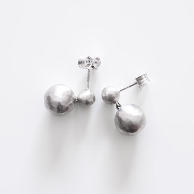 Silver Snowdrift Earrings (Tej Kothari)レディース