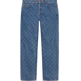 シュプリーム(Supreme)のRegular Jean Washed Checkerboard(デニム/ジーンズ)