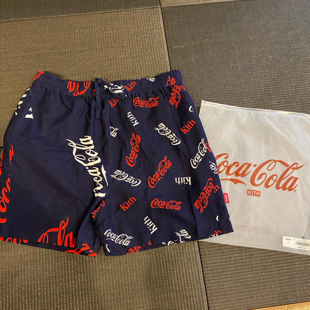 パンツKITH COCA COLA PRINTED SHORT NAVY M サイズ