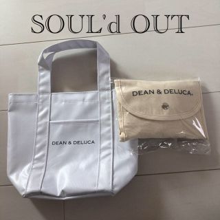 ディーンアンドデルーカ(DEAN & DELUCA)のDEAN&DELUCA マーケットトートバッグS、ショピングバッグナチュラル2点(トートバッグ)