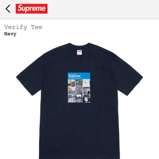 Lサイズ Supreme Verify Tee White ホワイト 白