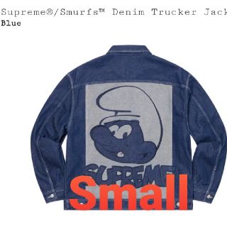 シュプリーム(Supreme)のSupreme®/Smurfs™ Denim Trucker Jacket(Gジャン/デニムジャケット)