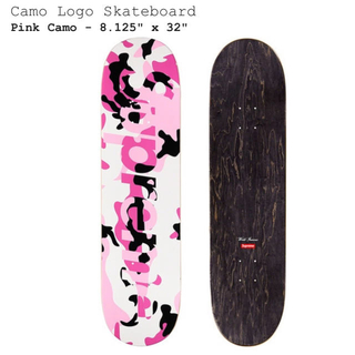 シュプリーム(Supreme)のsupreme camo logo skateboard  シュプリーム　デッキ(スケートボード)