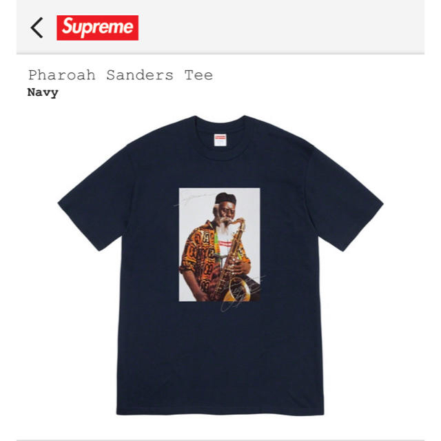 supreme pharoah sanders tee ネイビー L-