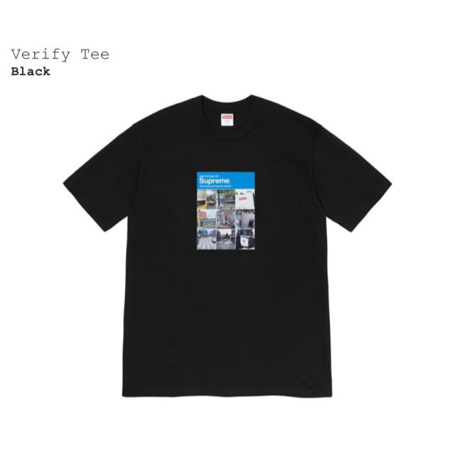 supreme verify tee black Lサイズ