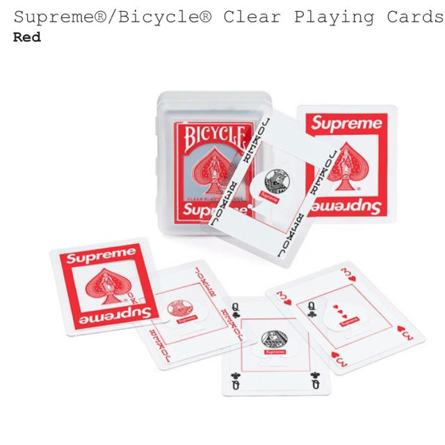 Supreme(シュプリーム)のsupreme clear playing cards エンタメ/ホビーのテーブルゲーム/ホビー(トランプ/UNO)の商品写真