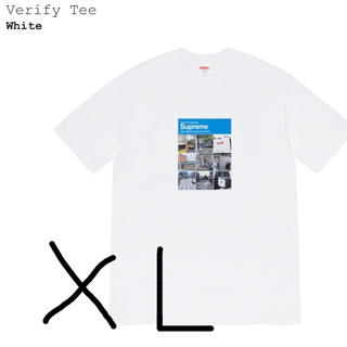 Supreme Verify Tee WHITE XL 白トップス