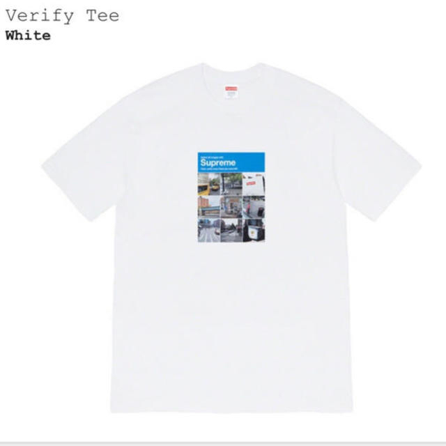 supreme verify tee 20FW S