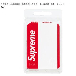 シュプリーム(Supreme)のsupreme 20FW week1 name badge stickers (ノート/メモ帳/ふせん)