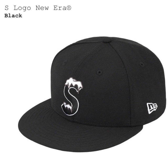 帽子シュプリーム　S Logo New Era®  7-3/8 黒