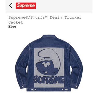 シュプリーム(Supreme)のSupreme®/Smurfs™ Denim Trucker Jacket M(Gジャン/デニムジャケット)